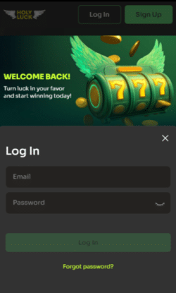 Direct echt geld storten op je nieuwe HolyLuck account